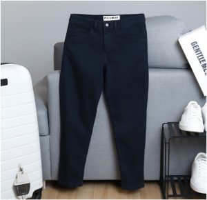 Quần jeans nam trơn màu đen