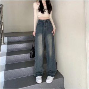Quần jeans ống rông