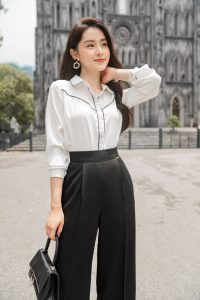 Áo sơ mi nữ Nogen Store dễ phối đồ